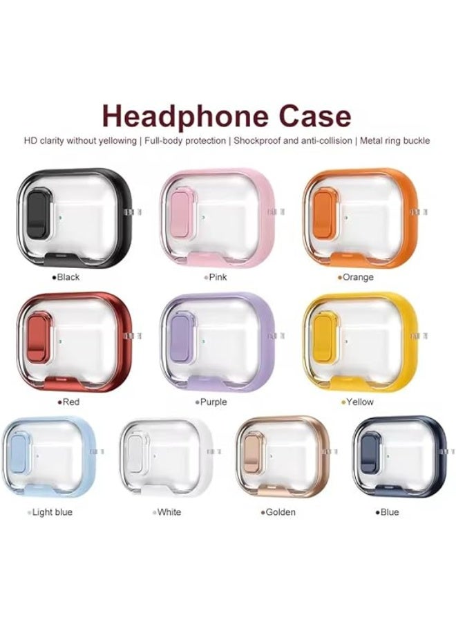 فكرة Fekra لحافظة Airpods Pro 3، حافظات بأقفال أمان لـ Apple Airpod Pro 3 (2025) مع حامل هاتف وحماية من السقوط غطاء حافظة Air pods Pro3 للرجال والنساء مع سلسلة مفاتيح - Image 4